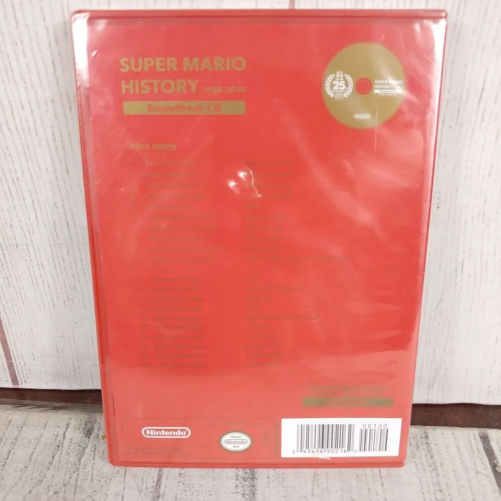 Nintendo Super Mario History 1985-2010 25th Anniversary Soundtrack CD Wii SEALED